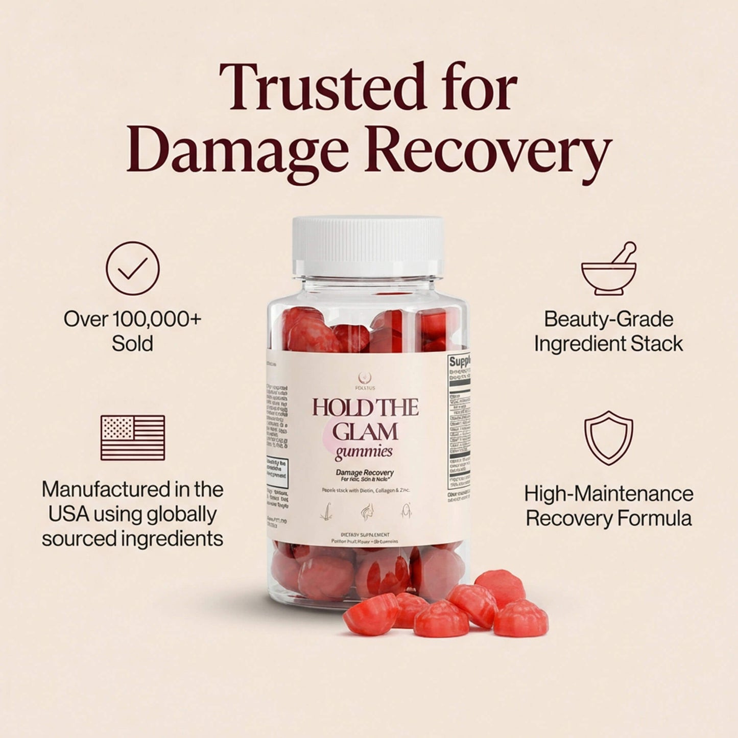 HOLD THE GLAM Gummies